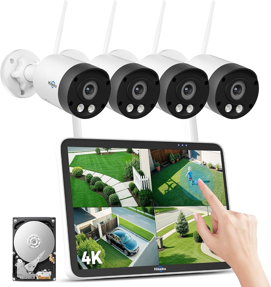 Amazon.co.jp: 【800万画素・タッチスクリーン版 】防犯カメラ